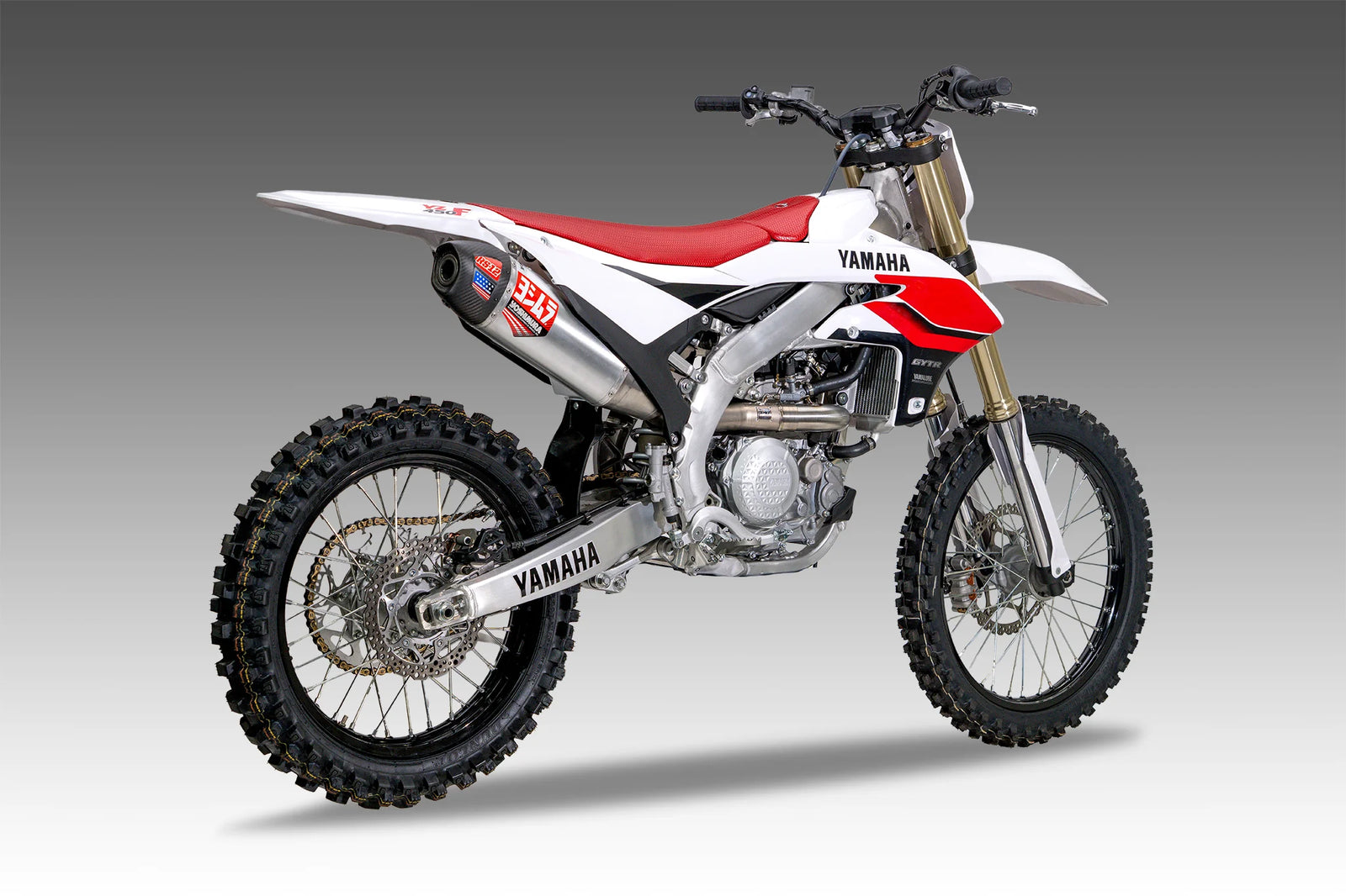 Yoshimura YZ450F 2026 RS-12 Stainless Titanium Full Exhaust, W/ Aluminum Muffler