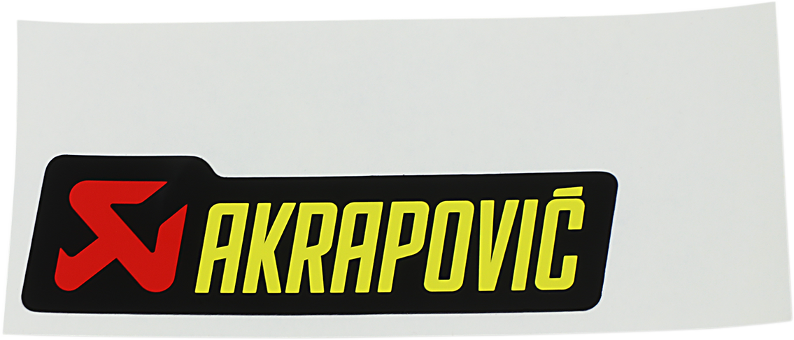 Akrapovic General Replacement Sticker