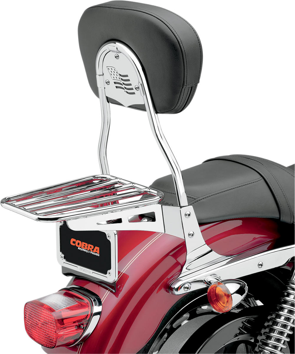 Cobra Sissy Bar Luggage Rack - Chrome - Tubular