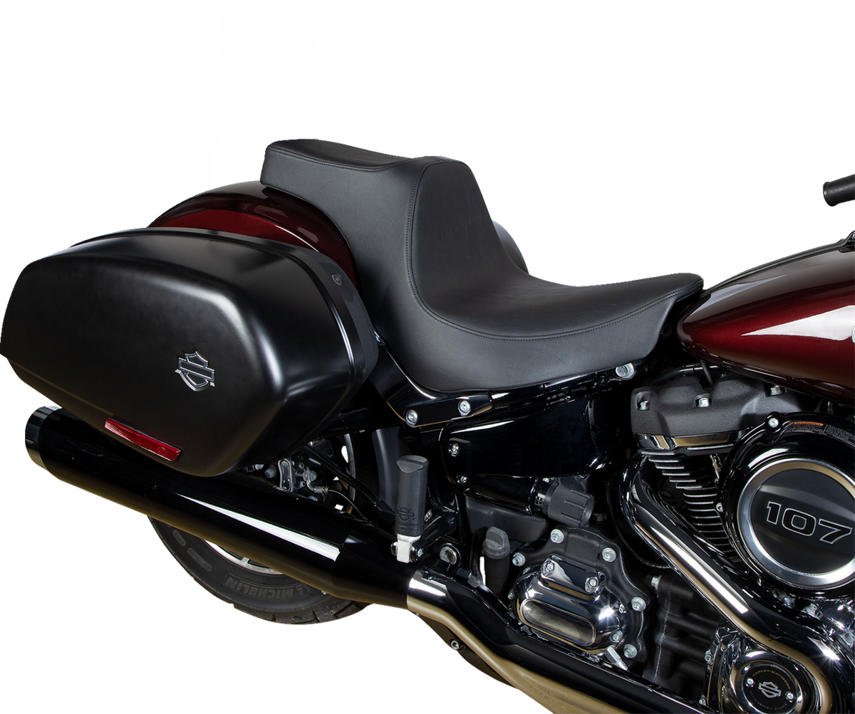 Drag Specialties Seats Predator III 2-Up Seat - Vinyl - Smooth - Black - FL/FX '18-'24
