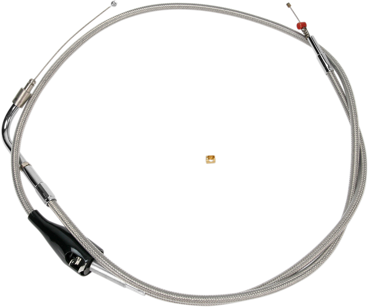 Barnett Stainless Steel Idle Cable - Cruise - +6" - '02-'06 FLH
