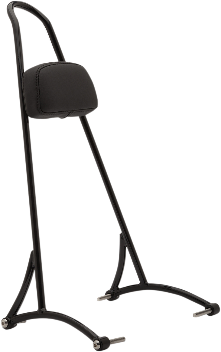 Burly Brand 20" Tall Sissy Bar - Black - HD Dyna