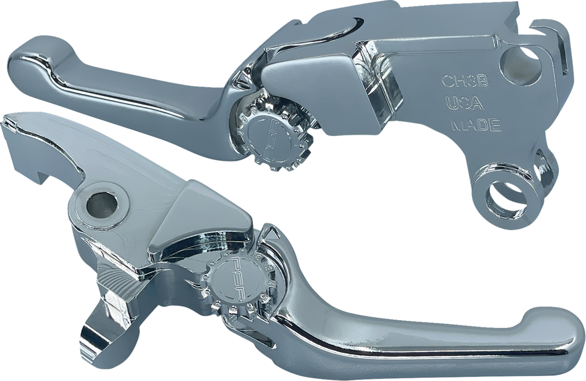 PSR Anthem Adjustable Lever Set For Harley Models - Short - Chrome
