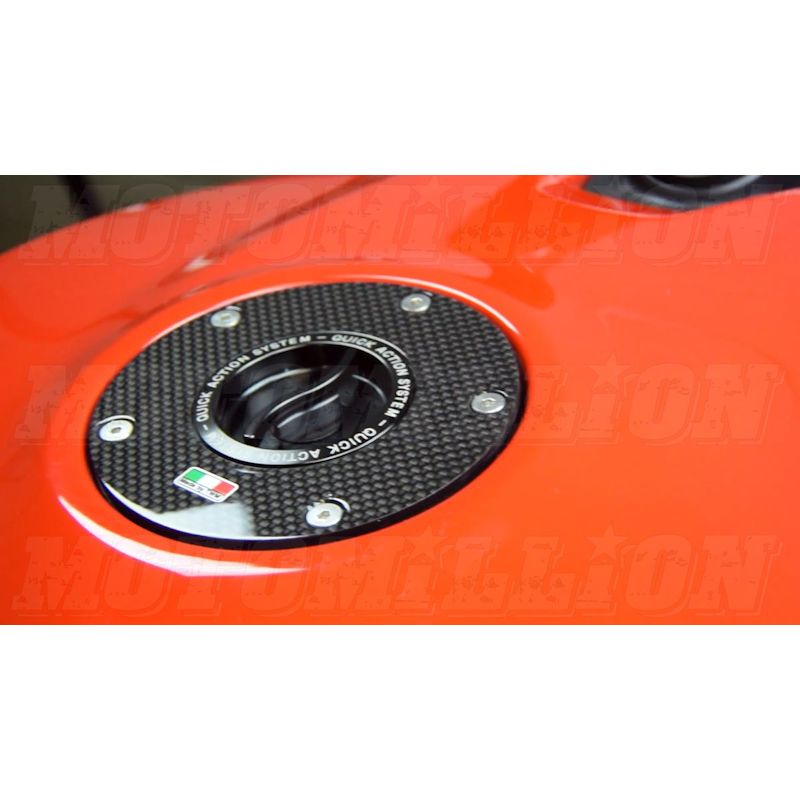 TWM Quick Action Carbon Fiber Gas Cap for Ducati - TDFP.06