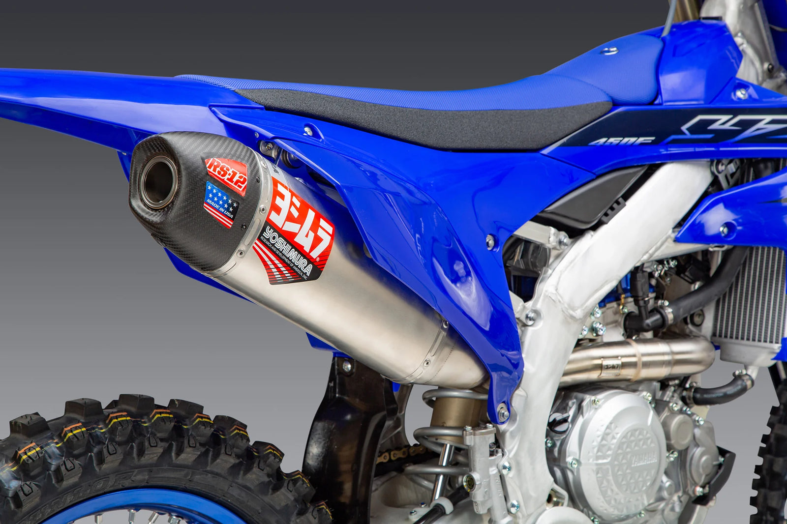 Yoshimura YZ450F 23-25 RS-12 Stainless Full Exhaust, W/ Aluminum Muffler