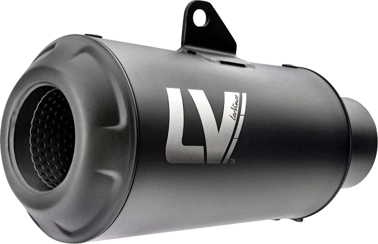 LeoVince Universal LV-10 Slip-On Muffler - Full Black
