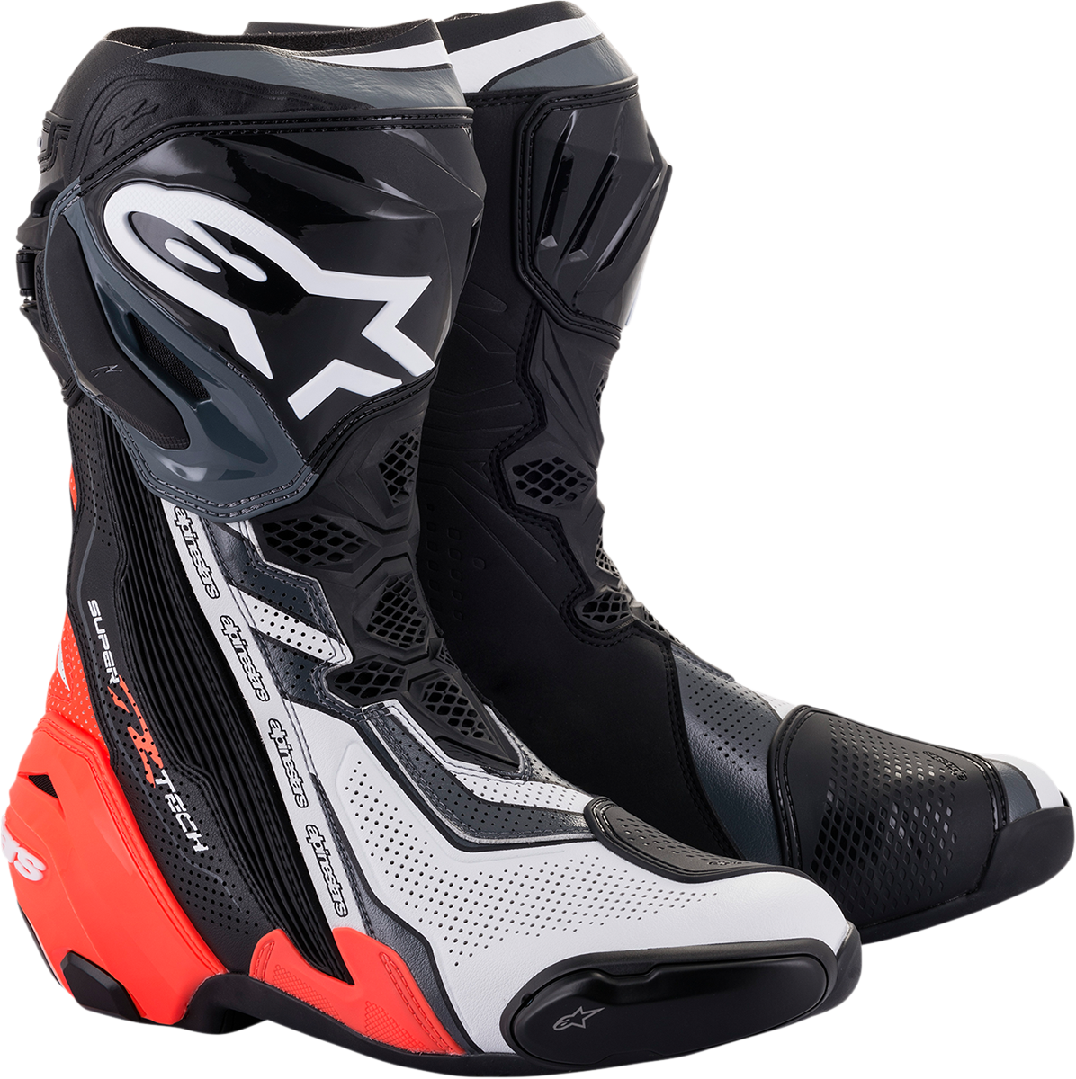 Alpinestars Supertech R Vented Boots - Black/Red/White/Gray - US 10.5 / EU 45