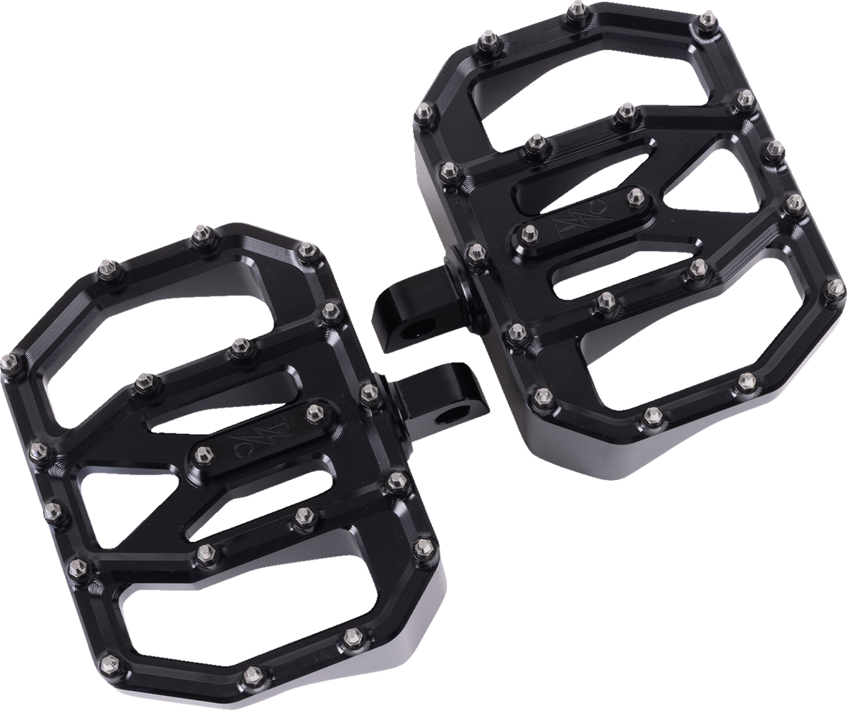 Thrashin Supply CO. Mini Aggressor Floorboards - Black - Rear