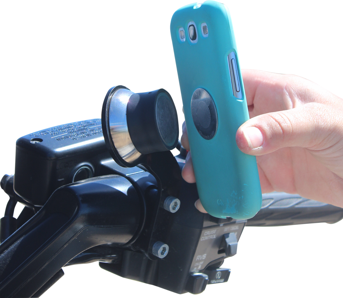Klock Werks iOmounts™ Device Mount - Handlebar Mount - Right - GL1500 - Black