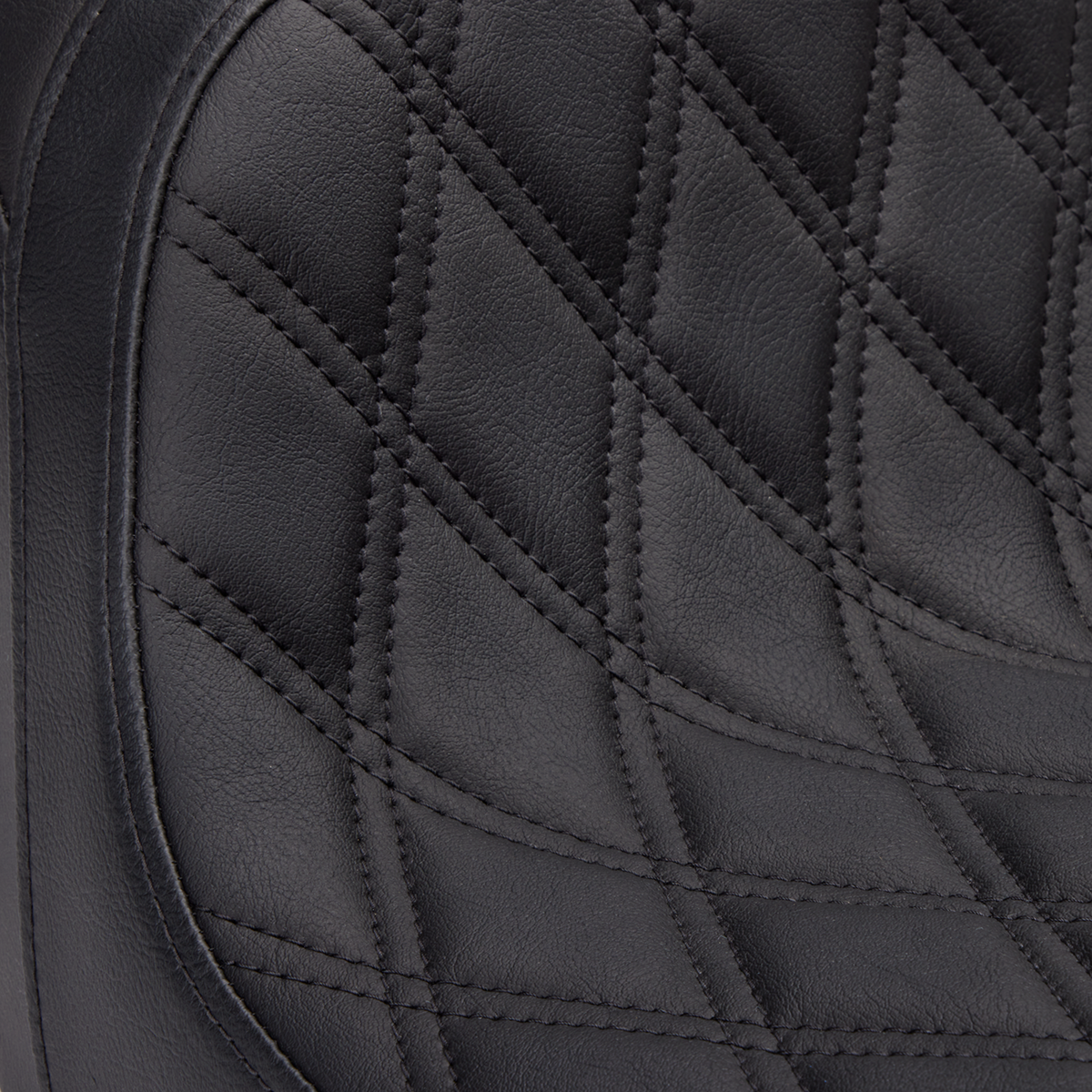 Drag Specialties Seats Predator 2-Up Seat - Vinyl - Double Diamond - W/O Backrest - FLH/FLTR '08-'23