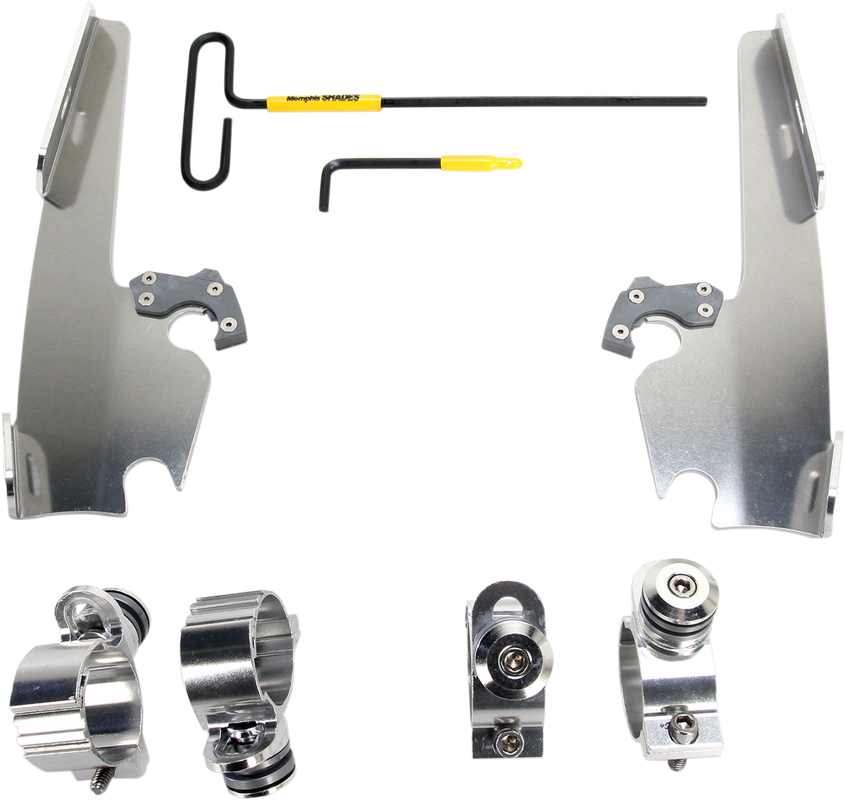 Memphis Shades Fats/Slim Mounting Kit - Polished - XL12C