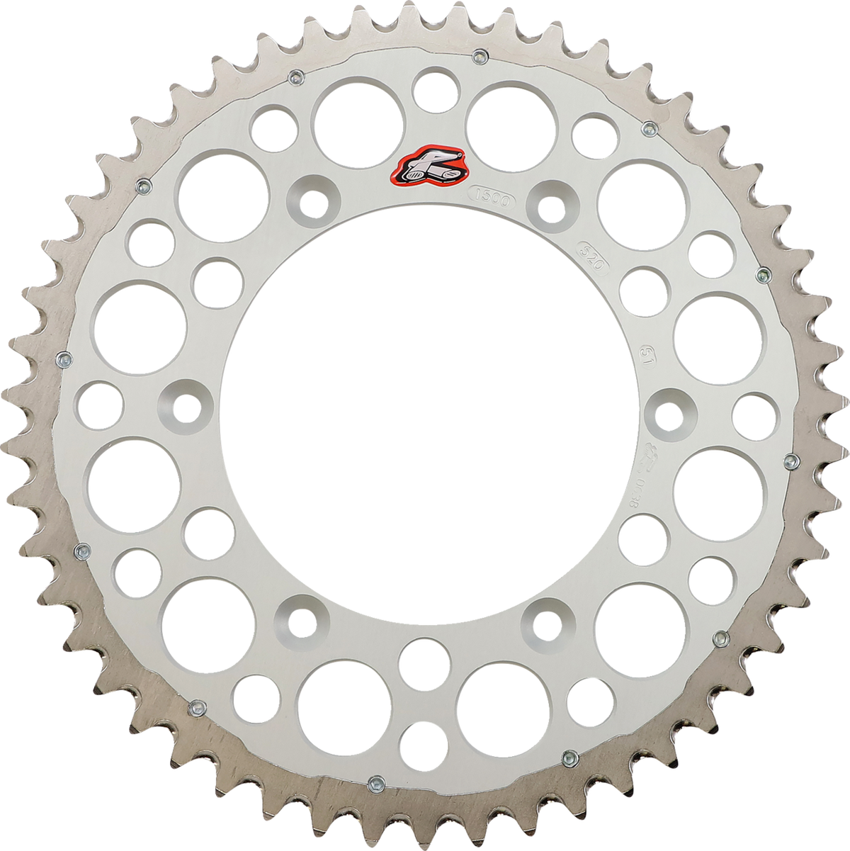 Renthal Twinring™ Rear Sprocket - 51 Tooth - Silver - Yamaha