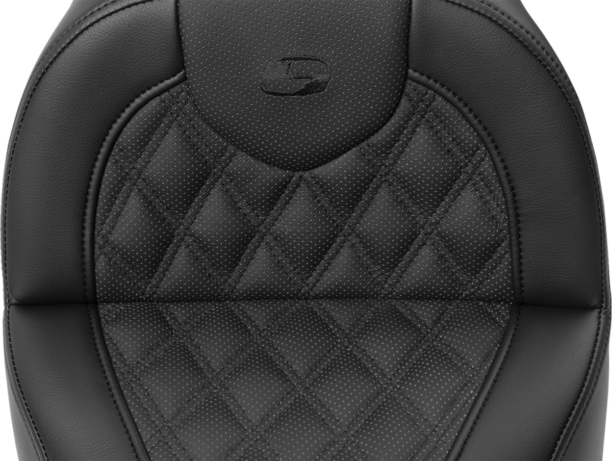 Saddlemen Roadsofa™ Seat - With Backrest - Lattice Stitch - FXBR/S '18-'20
