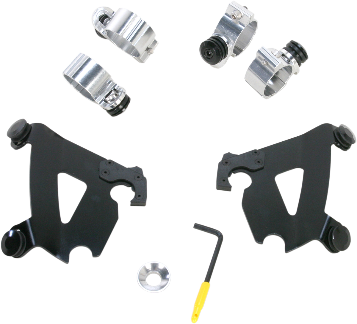 Memphis Shades Cafe Mounting Kit - Black - XL/FXD