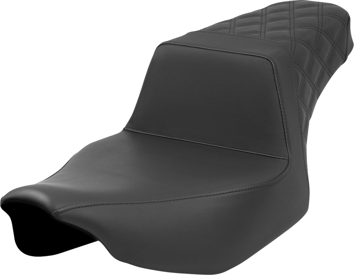 Saddlemen Step-Up Seat - Rear Lattice Stitch - Black - FL '23-'24