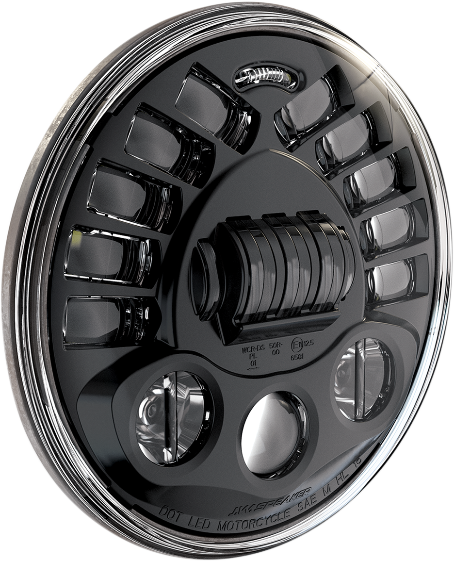 J.W. Speaker Adaptive 2 LED Headlight - 7" - Black