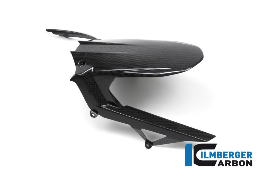 Ilmberger Carbon Rear Hugger Including Upper Chain Guard Ducati MTS 1200 2016 Enduro - Gloss