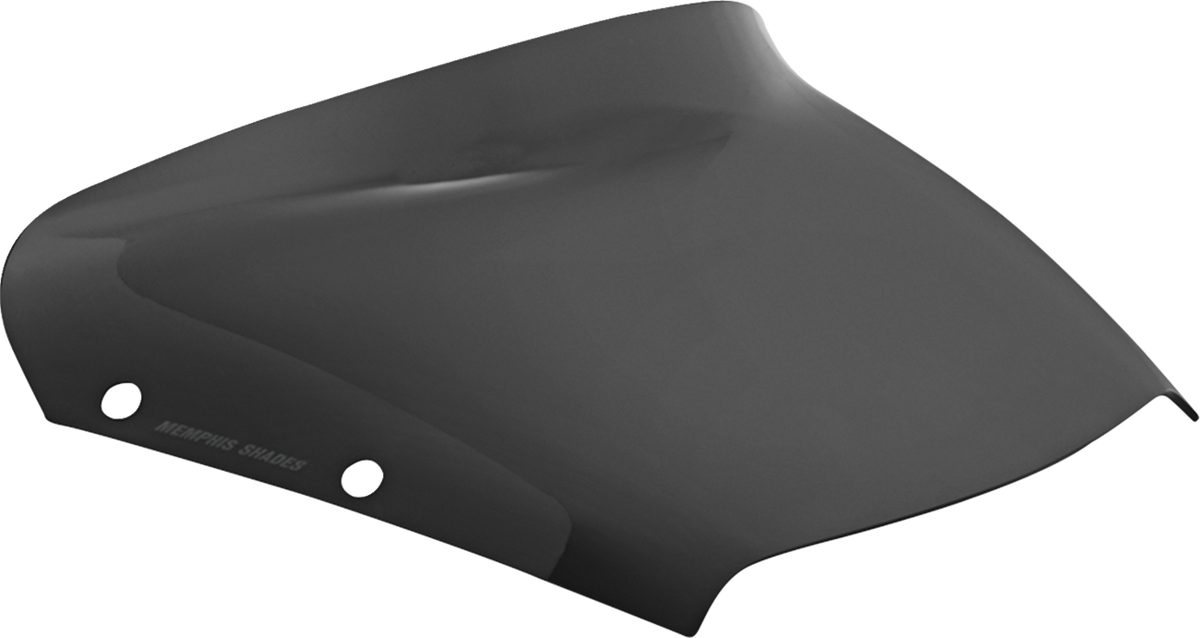 Memphis Shades Spoiler Windshield - 3" - Dark Black Smoke - FLHX