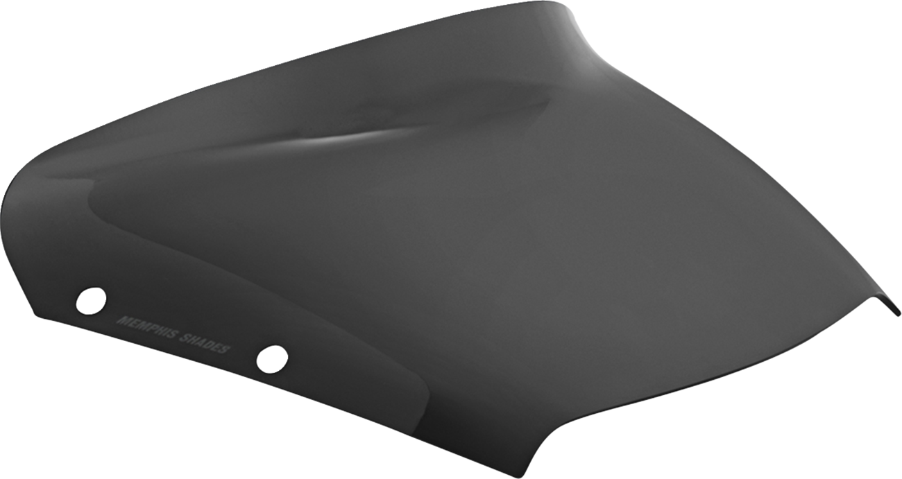 Memphis Shades Spoiler Windshield - 3" - Dark Black Smoke - FLHX