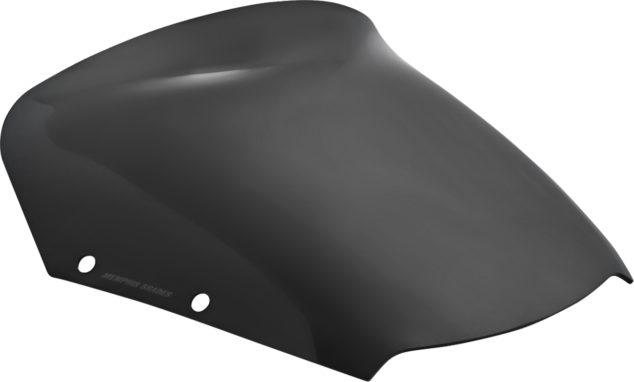 Memphis Shades Spoiler Windshield - 6" - Dark Black Smoke - FLHX