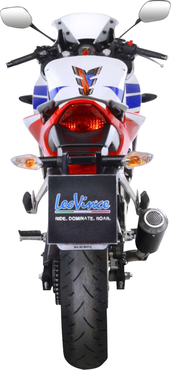 LeoVince LV-10 Slip-On Muffler - Black Stainless Steel - CBR300