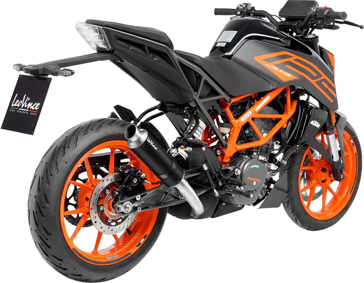 LeoVince GP Corsa Matte Slip-On Muffler - Black - Duke 390