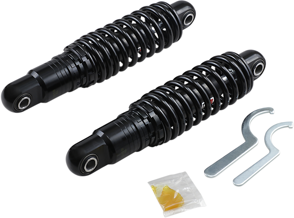 Drag Specialties Shocks Premium Ride-Height Adjustable Shocks - 11" - Heavy Duty - Black