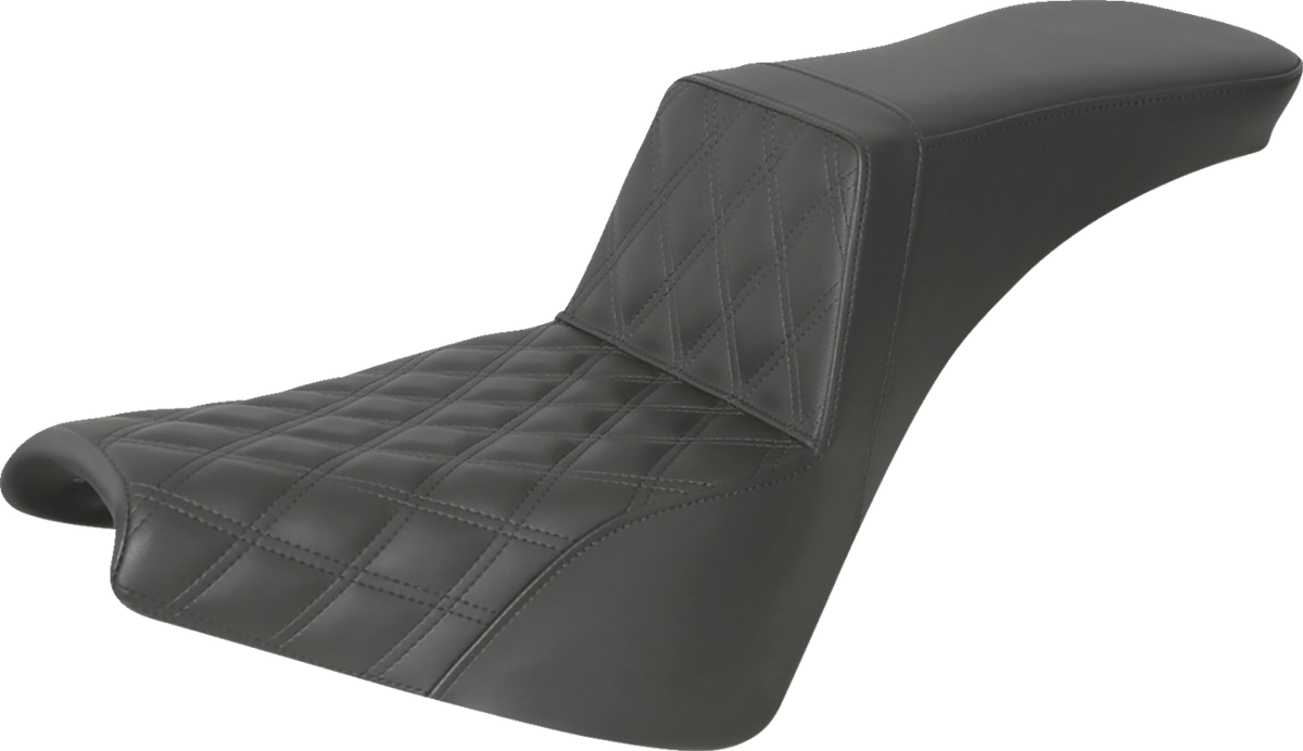 Saddlemen Step-Up Seat - Front Lattice Stitch - Black