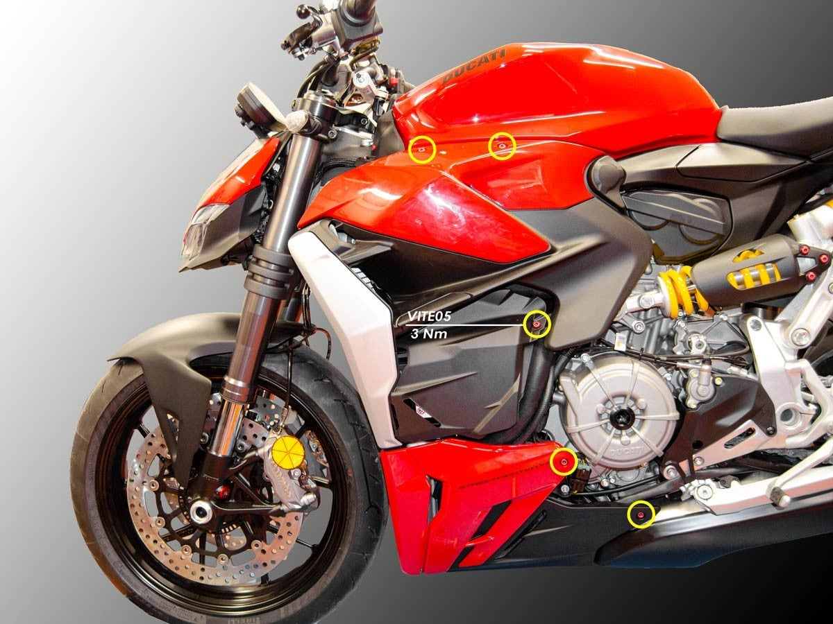 Ducabike DBK KVT23 SFV2 Side Fairing Screws Kit