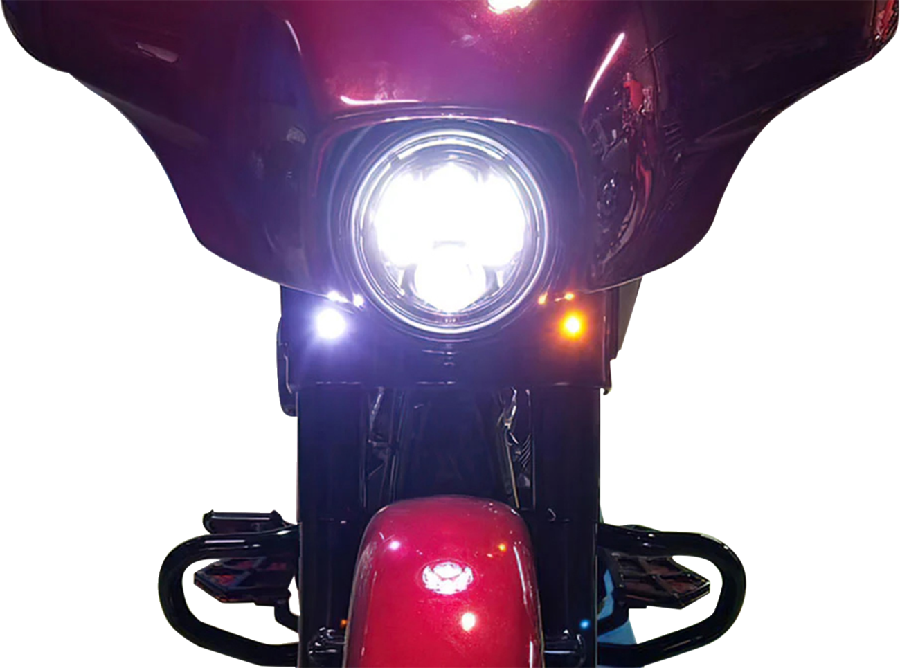 Paul Yaffe Bagger Nation Lightning Bolts LEDs - Chrome / White