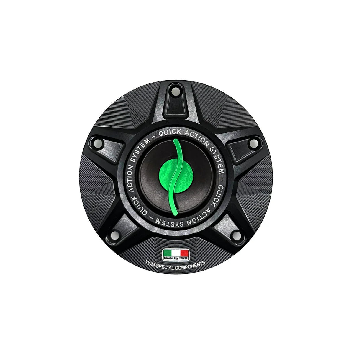 TWM Quick Action CNC Aluminum Gas Cap For Ducati - TDPR.07 - Green