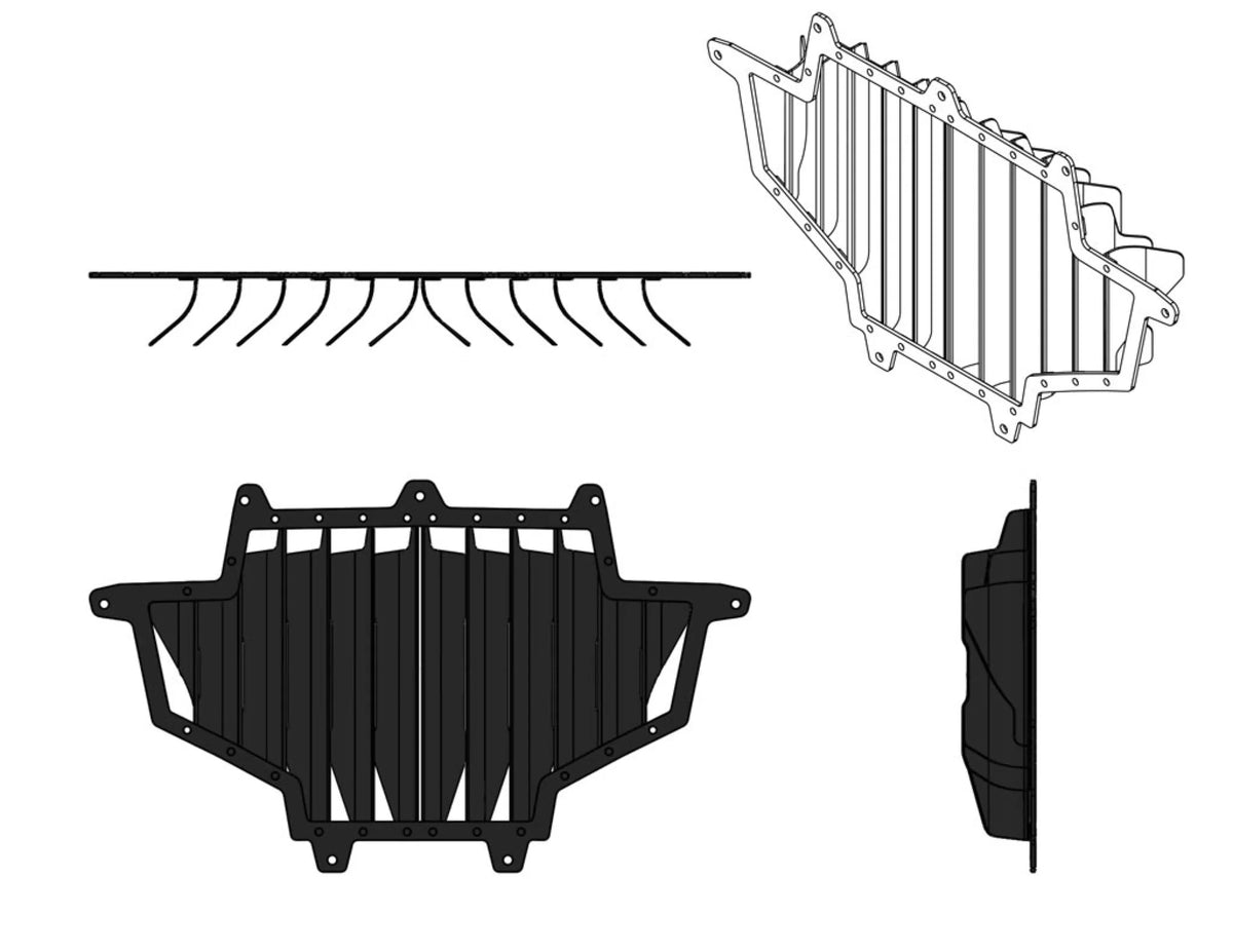 Yoshimura POLARIS RZR XP900 11-13 / 900 2014 Radiator Roost Guard