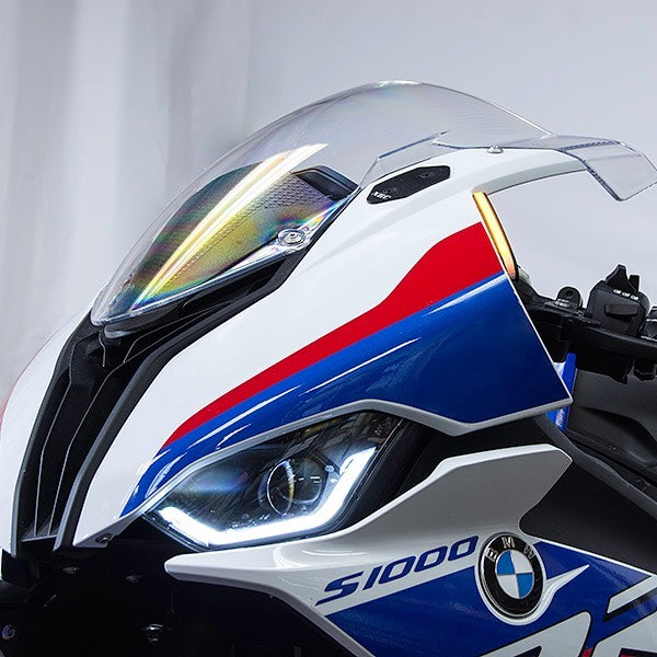 NRC Integrated LED Front Turn Signal Mirror Block Off Plates for S1000RR M1000RR