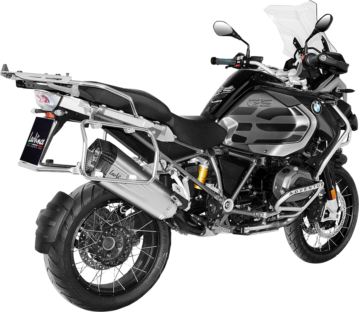 LeoVince LV-12 Slip-On Muffler - Stainless Steel - R 1200 GS