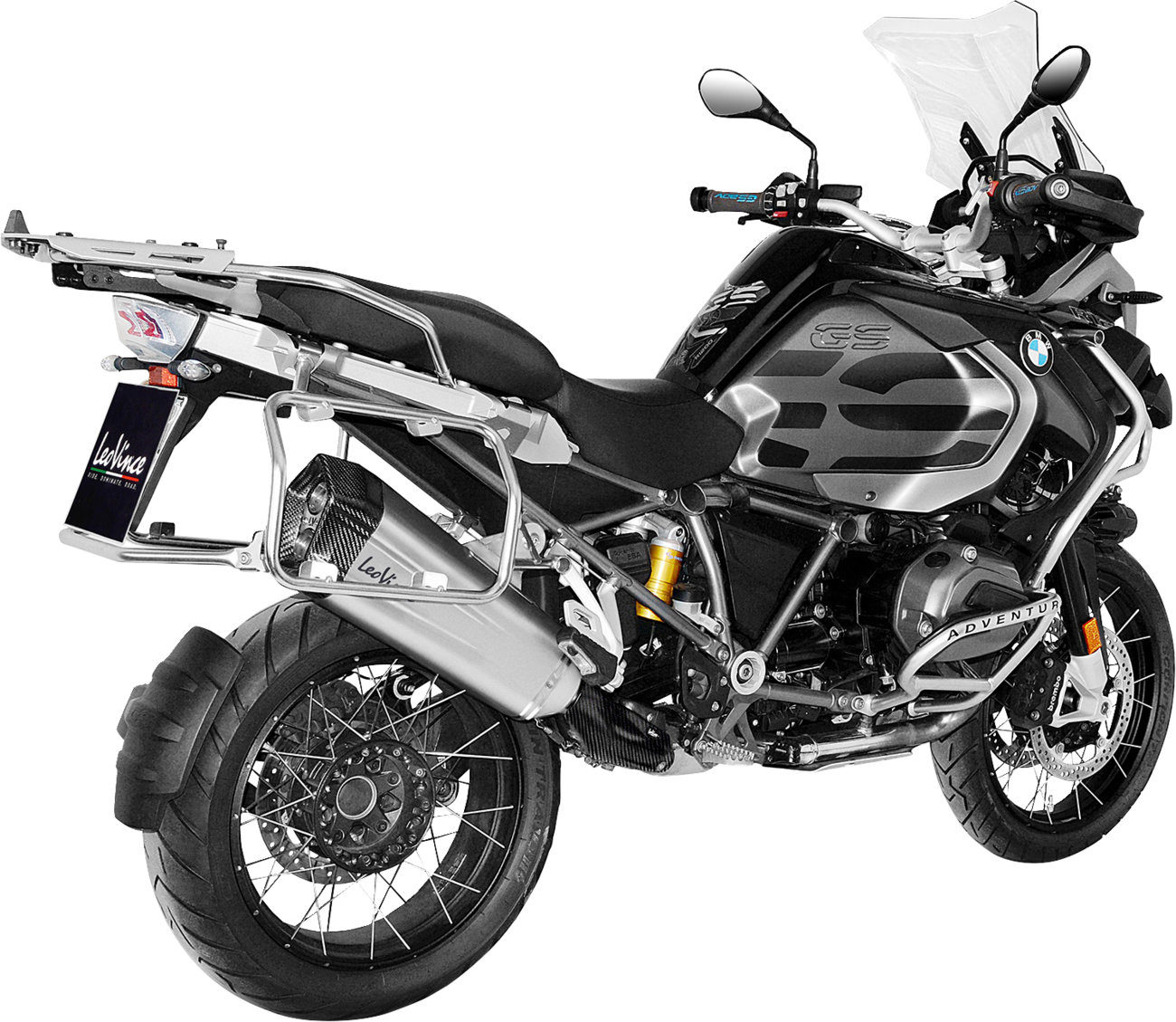 LeoVince LV-12 Slip-On Muffler - Stainless Steel - R 1200 GS