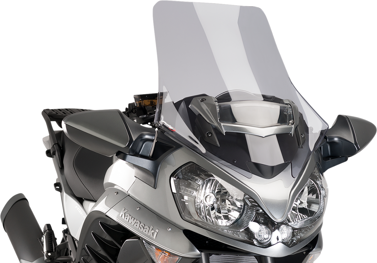 PUIG HI-Tech Parts Race Windscreen - 27-3/4" - Light Smoke - Kawasaki