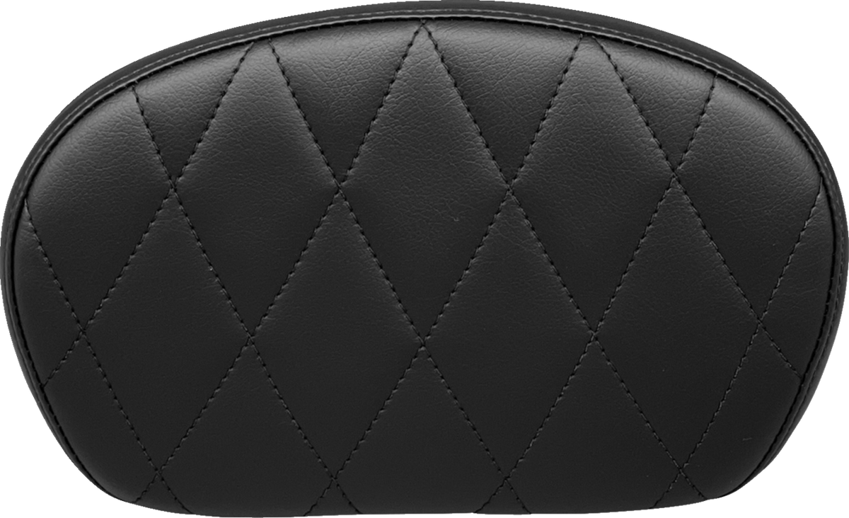 Le Pera Sissy Bar Pad - Medium - Diamond - Dull Black