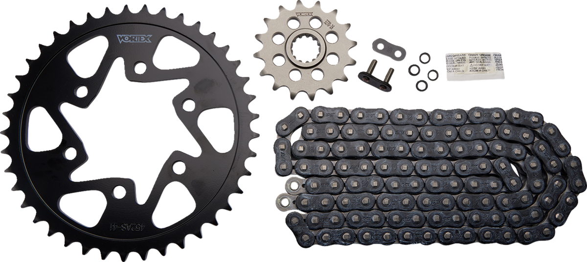 Vortex Chain And Sprocket Kit - HFRS - Black - Kawasaki Ninja ZX-10R/RR