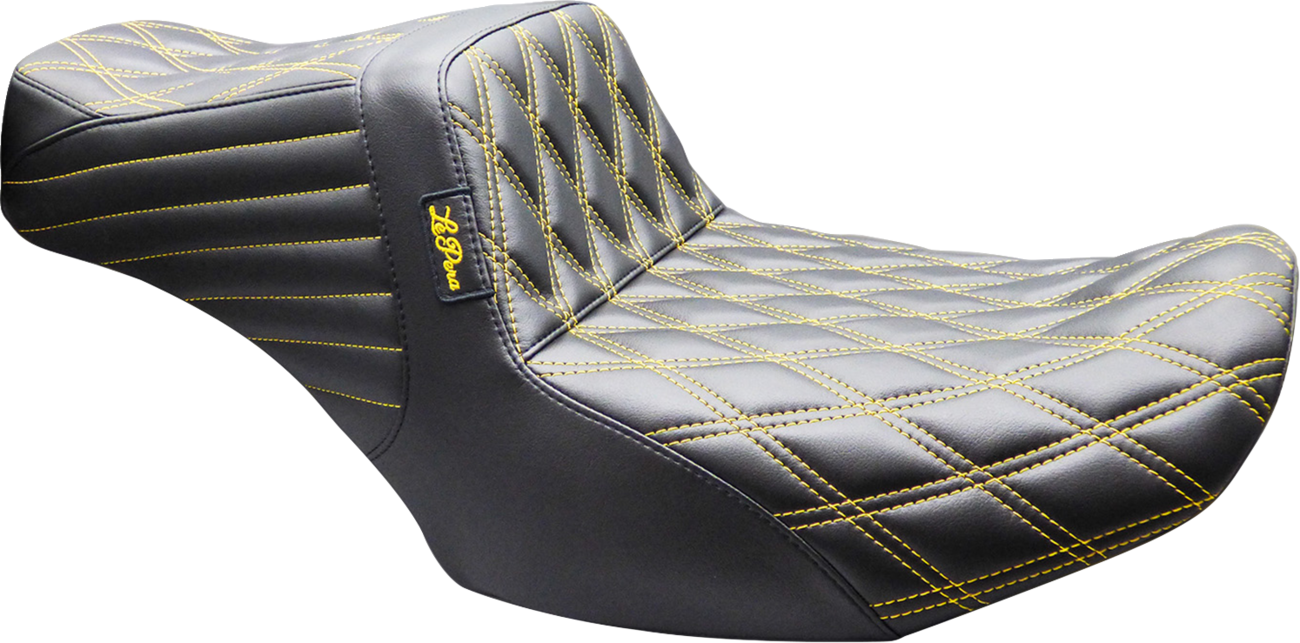 Le Pera Tailwhip Seat - Double Diamond - Gold Stitch - FLH/FLT '23-'26