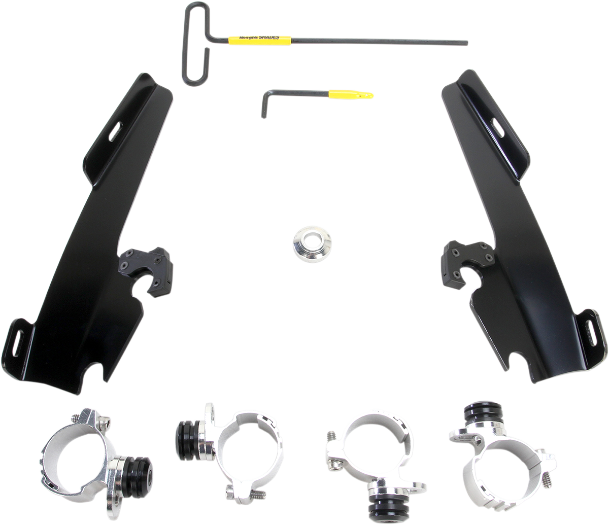 Memphis Shades Batwing - Mounting Kit - Black - XL