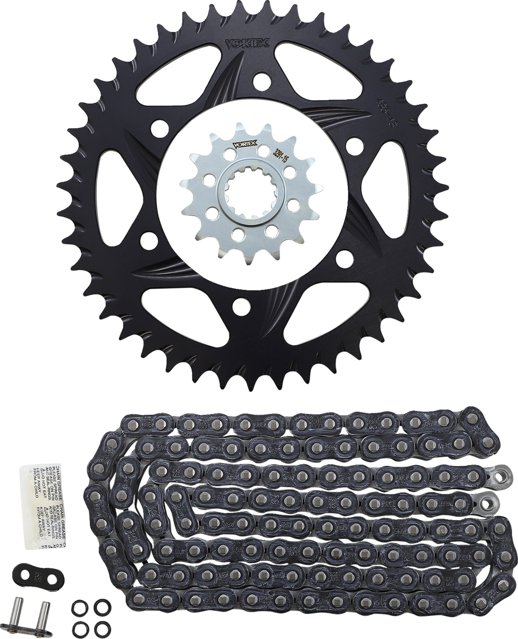 Vortex Chain And Sprocket Kit - GFRA - Black - Yamaha FZ/MT-10