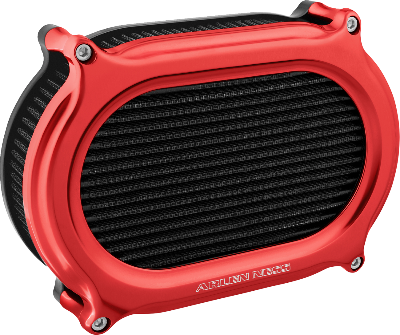 Arlen NESS Stage 2 Oval Air Cleaner Kit - Red