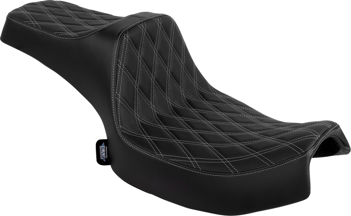 Drag Specialties Seats Freedom Seat - Vinyl/Solar Leather - Double Diamond Black Stitch - Challenger '20-'25/Chieftain '25