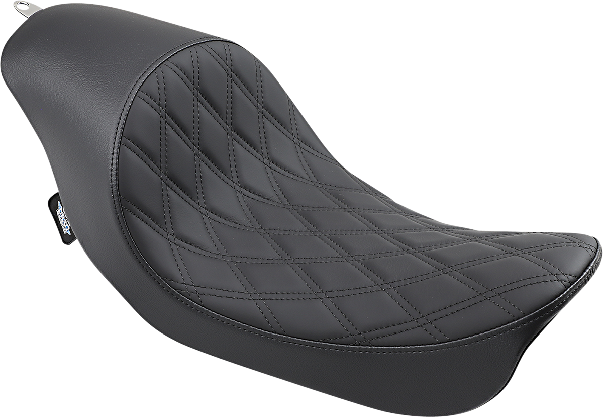 Drag Specialties Seats 3/4 Solo Seat - Low - Diamond Stitch - FXD/FLD '06-'17