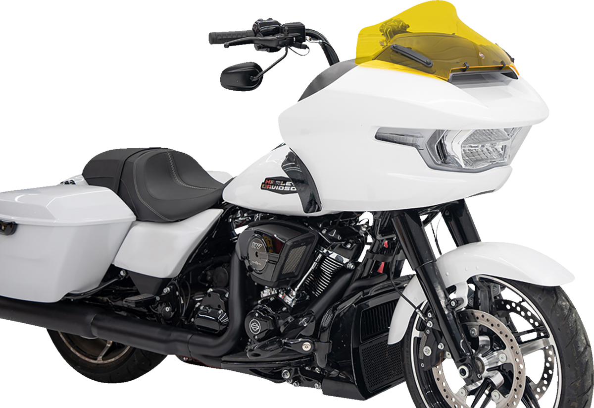 Klock Werks Kolor Flare® Windshield - 10" - Yellow - '23-'25 FLTRX