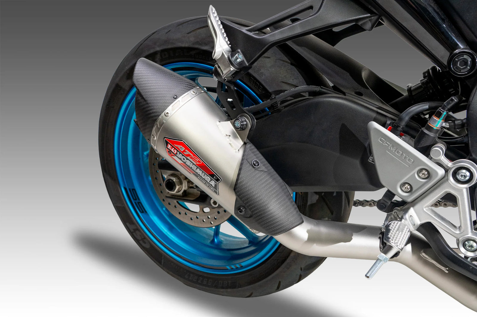 Yoshimura 675SS 25-26 AT2 Stainless Full Exhaust, W/ Stainless Muffler