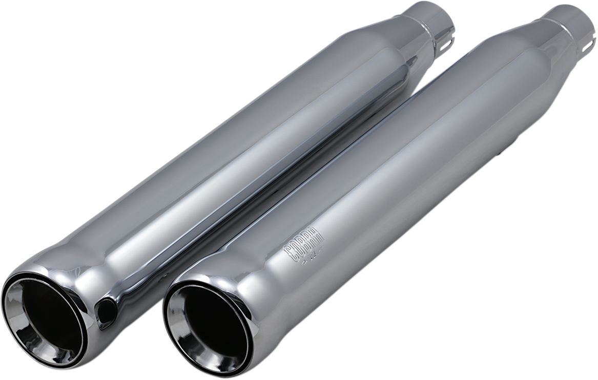 Cobra Neighbor Hater Slip-On Mufflers - 3" - Chrome - '07-'17 Softail