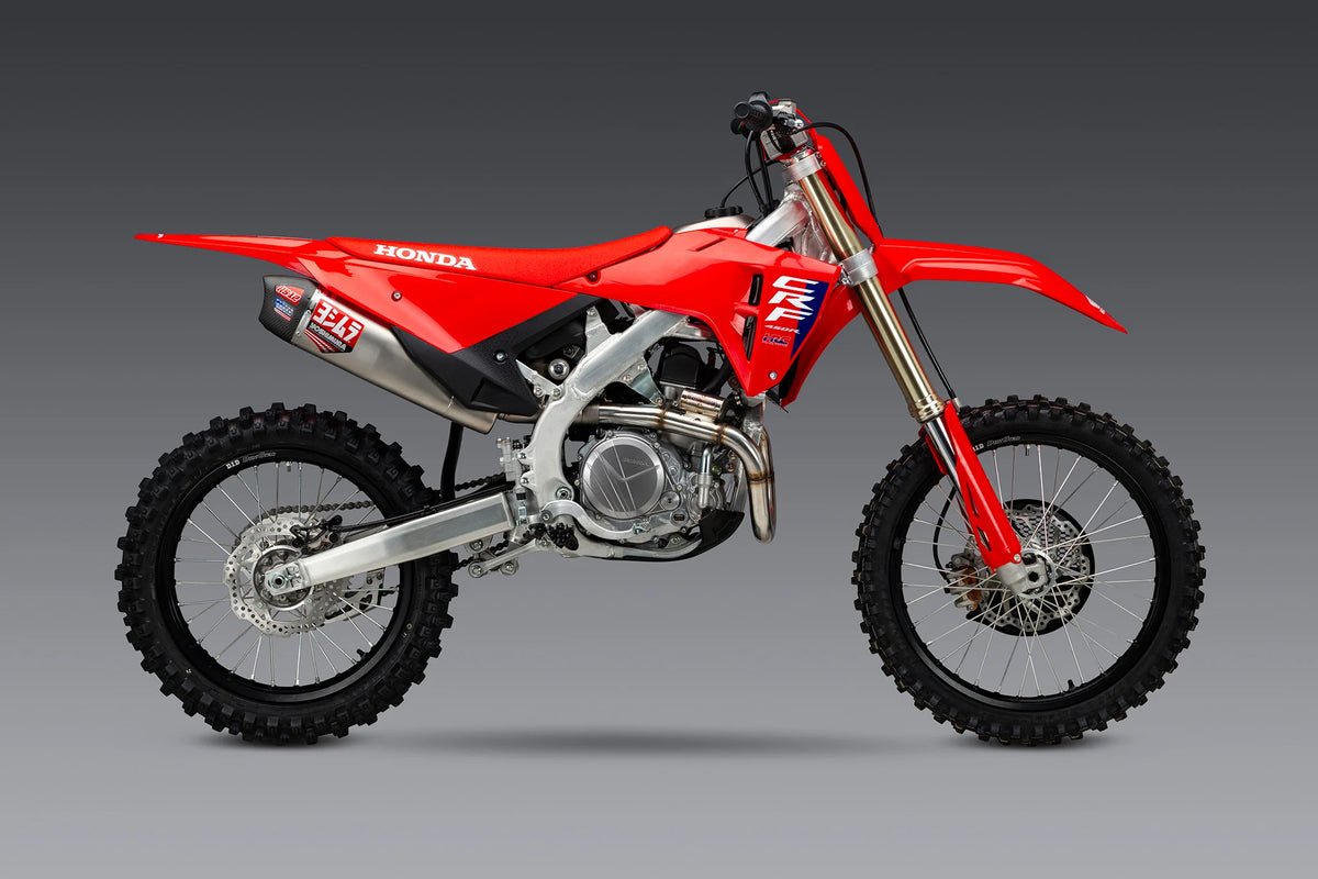 Yoshimura CRF450R/RX 25-26 RS-12 Stainless Full Exhaust, W/ Stainless Muffler