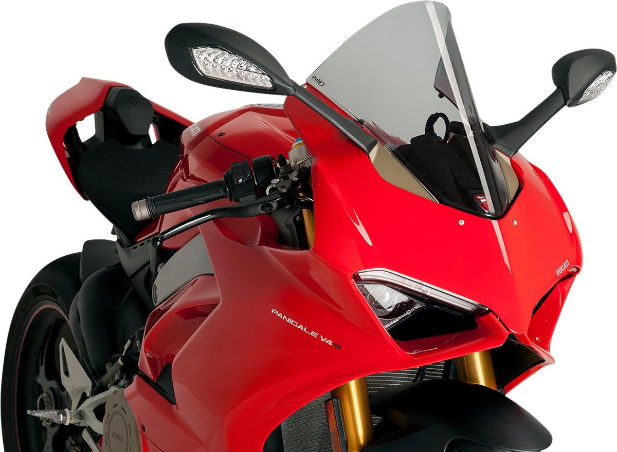PUIG HI-Tech Parts Race Windscreen - Light Smoke - Ducati
