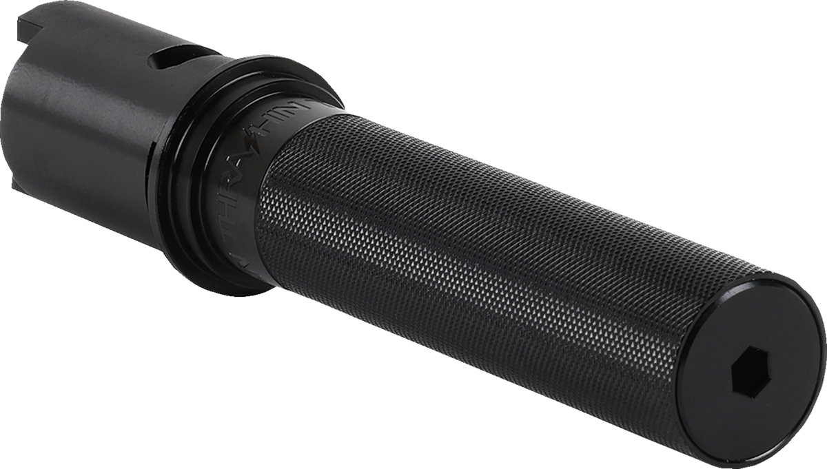 Thrashin Supply CO. Throttle Tube - Knurled - 1" - Gen 2 TBW - Black